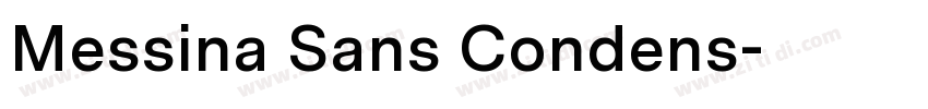 Messina Sans Condens字体转换